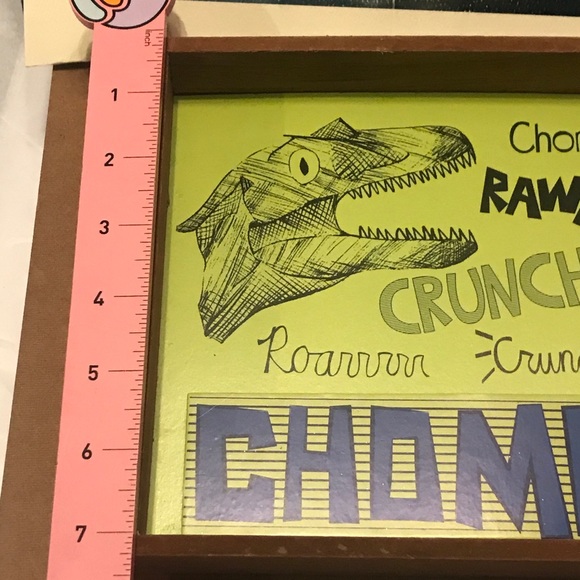 New Dinosaur 🦖”CHOMP” Wood Box Wall Art - Picture 7 of 16
